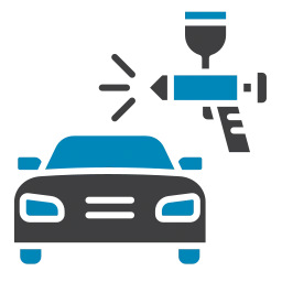 Auto mit Satellitensignal-Symbol, steht für GPS-Navigation und Fahrzeugortung.