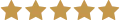 Fünf goldene Sterne als Symbol für höchste Bewertung und Kundenzufriedenheit.